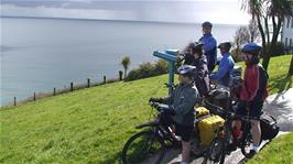 The group on the approach to Mevagissey